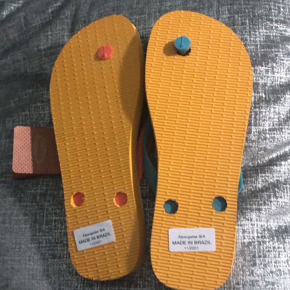 havaianas Farm Tropical Fruit/Orange Citrus Sandals NWT Size 9-10 - Picture 10 of 12